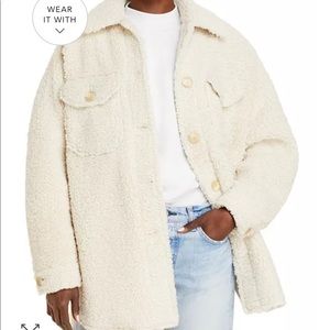 A.l.c Cambrie Faux Shearling Shirt Jacket